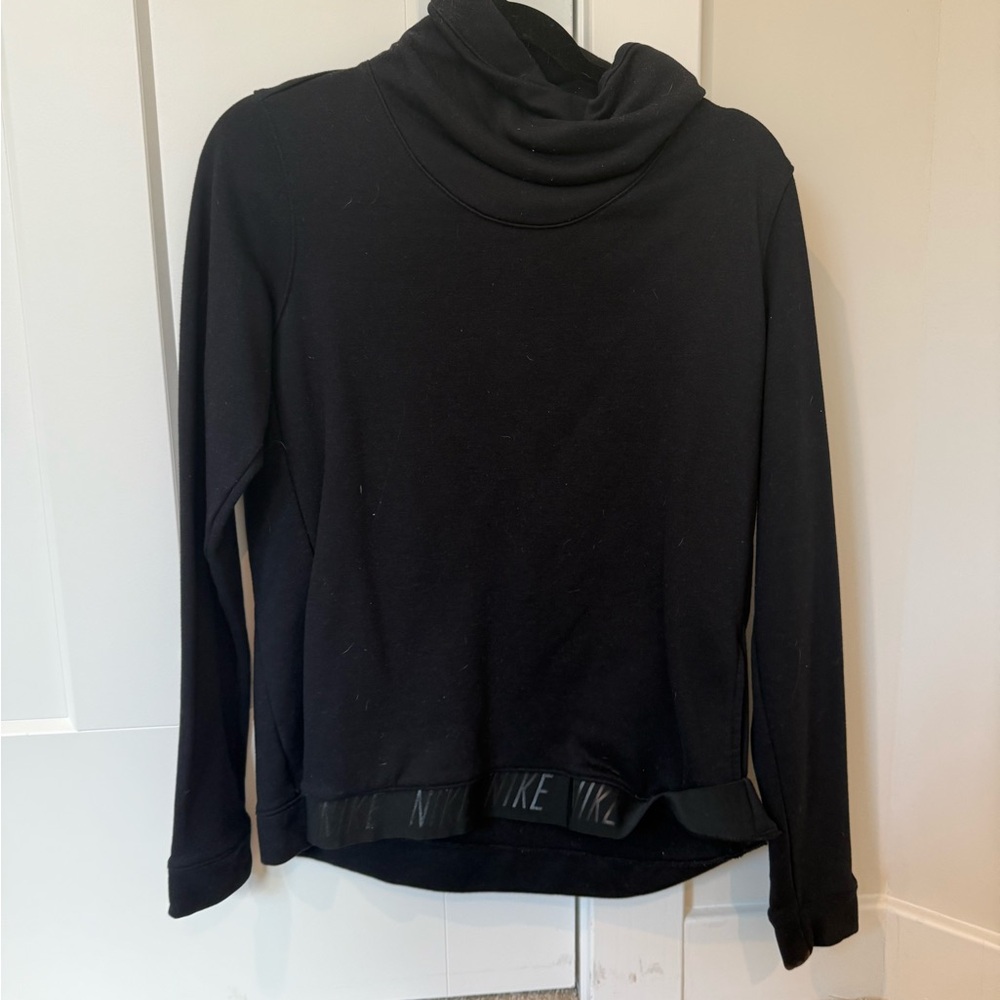 Nike Black Turtleneck Sweater Relaxed Fit